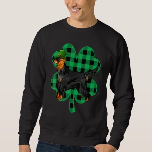 Gordon Setter Leprechaun St Patricks Day Lucky C Trui (Voorkant)