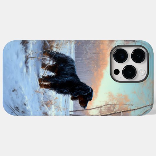 Gordon Setter liet het sneeuwen Kerstmis Case-Mate iPhone Case (Achterkant (horizontaal))