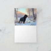 Gordon Setter liet het sneeuwen Kerstmis Kaart (Binnen)