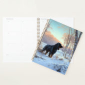 Gordon Setter liet het sneeuwen Kerstmis Planner (Display)