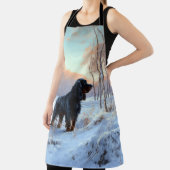 Gordon Setter liet het sneeuwen Kerstmis Schort (Insitu)