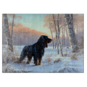 Gordon Setter liet het sneeuwen Kerstmis Snijplank (Voorkant)