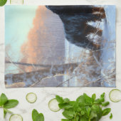 Gordon Setter liet het sneeuwen Kerstmis Theedoek (Gevouwen)