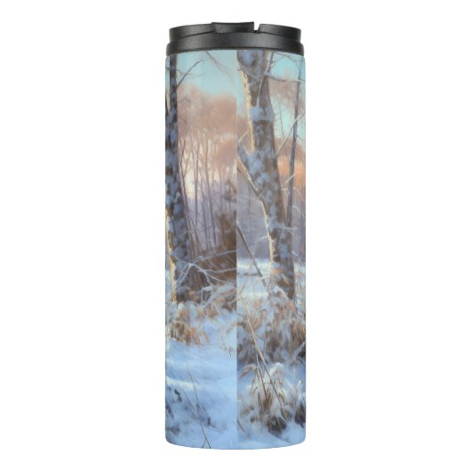 Gordon Setter liet het sneeuwen Kerstmis Thermosbeker (Achterkant)