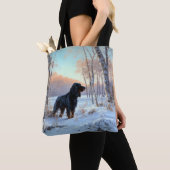 Gordon Setter liet het sneeuwen Kerstmis Tote Bag (Dichtbij)
