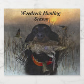 Gordon Setter Likeurfles Etiket (Enkel label)