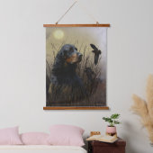 Gordon Setter , maatje voor jagers Hangend Wandkleed (Slaapkamer)