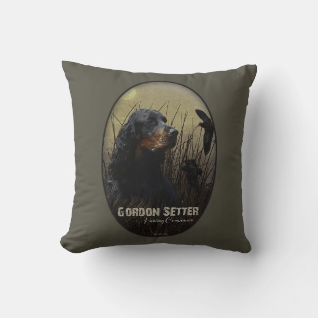 Gordon Setter , maatje voor jagers Kussen (Voorkant)