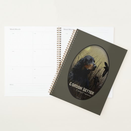 Gordon Setter , maatje voor jagers Planner (Display)