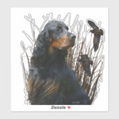 Gordon Setter , maatje voor jagers Sticker (Vel)