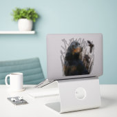 Gordon Setter , maatje voor jagers Sticker (Laptop op bureau)