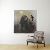 Gordon Setter , maatje voor jagers Wandkleed (In situ)