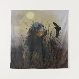 Gordon Setter , maatje voor jagers Wandkleed