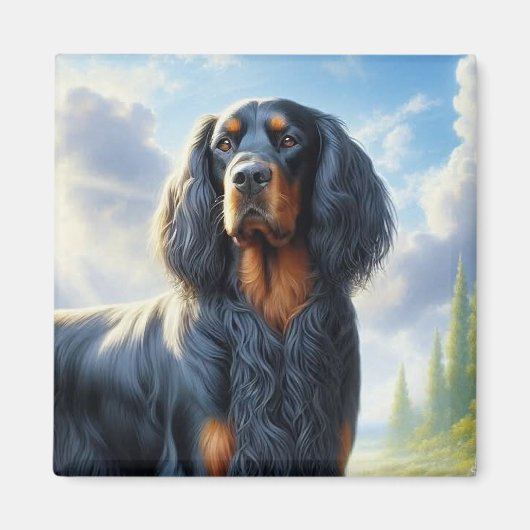 Gordon Setter Magneet (Voorkant)