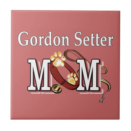 Gordon Setter mama Gifts Tegeltje (Voorkant)