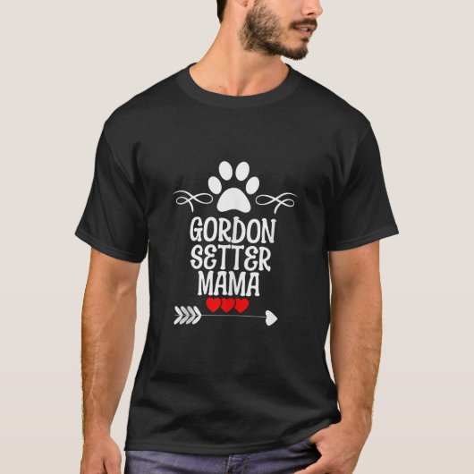 Gordon Setter Mama Gordon Setter voor Moederdag T-shirt (Voorkant)