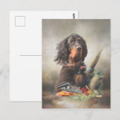 Gordon setter met fazanten, Art Briefkaart (Voorkant / Achterkant)