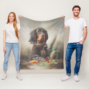 Gordon setter met fazanten, Art Fleece Deken