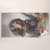 Gordon setter met fazanten, Art Strandlaken (Voorkant)