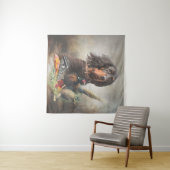 Gordon setter met fazanten, Art Wandkleed (In Situ (horizontaal))