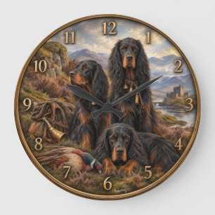Gordon setter met fazanten, Kunst Grote Klok