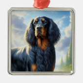 Gordon Setter Metalen Ornament (Voorkant)