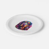 Gordon Setter Neon Design Papieren Bordje (Gekanteld)