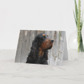 Gordon Setter Note Kaart (Voorkant)