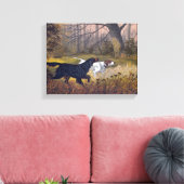 Gordon Setter op Point Print op Canvas (Insitu (Woonkamer))