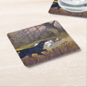 Gordon Setter over Point-Onderzetter Kartonnen Onderzetters (Schuin)