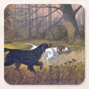 Gordon Setter over Point-Onderzetter Kartonnen Onderzetters