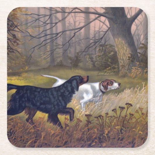 Gordon Setter over Point-Onderzetter Kartonnen Onderzetters (Voorkant)