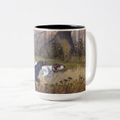 Gordon Setter over Point Tweekleurige Koffiemok (Voorkant rechts)