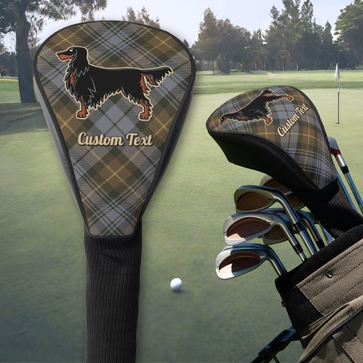 Gordon Setter over Weathered Gordon Golfheadcover