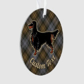 Gordon Setter over Weathered Gordon Ornament (voorkant)