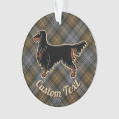 Gordon Setter over Weathered Gordon Ornament (voorkant)