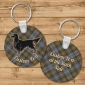 Gordon Setter over Weathered Gordon Sleutelhanger