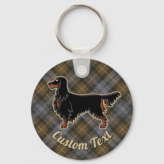 Gordon Setter over Weathered Gordon Sleutelhanger (Voorkant)