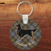 Gordon Setter over Weathered Gordon Sleutelhanger (Voorkant)