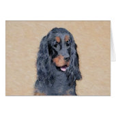 Gordon Setter Painting - Cute Original Dog Art (Voorkant Horizontaal)