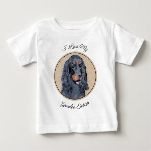 Gordon Setter Painting - Cute Original Dog Art