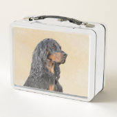 Gordon Setter Painting - Cute Original Dog Art (Achterkant)