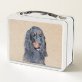 Gordon Setter Painting - Cute Original Dog Art (Achterkant)