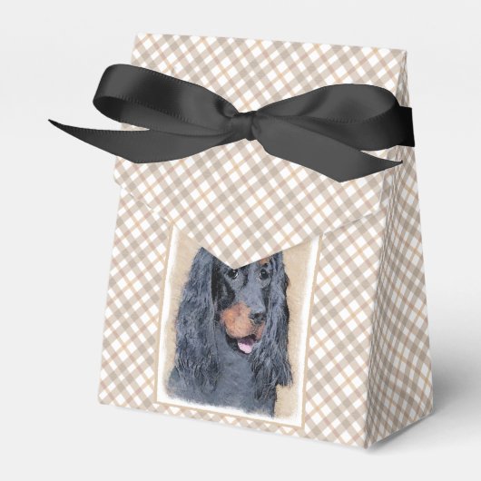 Gordon Setter Painting - Cute Original Dog Art Bedankdoosjes (Voorkant Zijde)