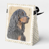 Gordon Setter Painting - Cute Original Dog Art Bedankdoosjes (Achterkant)