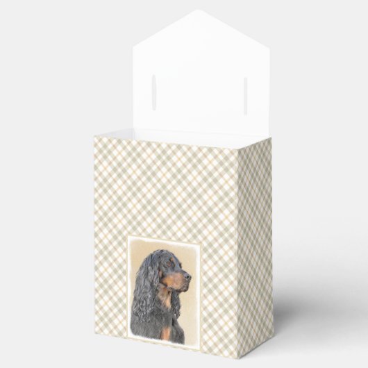 Gordon Setter Painting - Cute Original Dog Art Bedankdoosjes (Geopend)