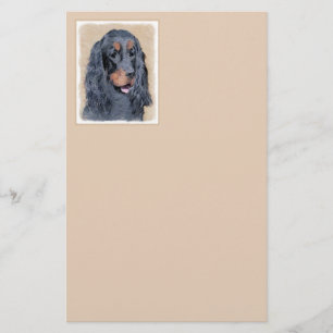 Gordon Setter Painting - Cute Original Dog Art Briefpapier