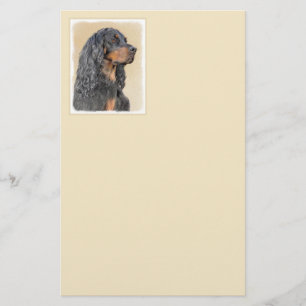 Gordon Setter Painting - Cute Original Dog Art Briefpapier