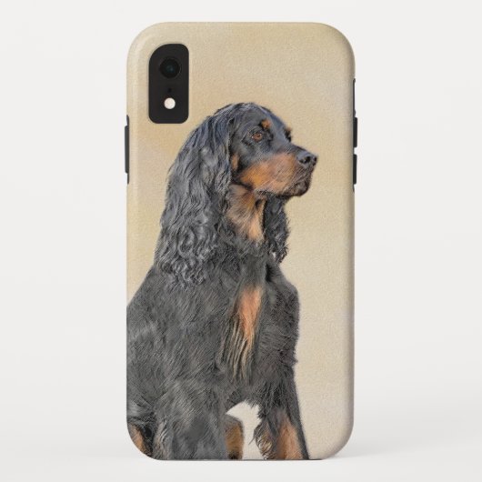 Gordon Setter Painting - Cute Original Dog Art Case-Mate iPhone Case (Achterkant)