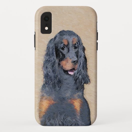 Gordon Setter Painting - Cute Original Dog Art Case-Mate iPhone Case (Achterkant)